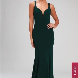 Aperitif Emerald Green Sleeveless Maxi Dress